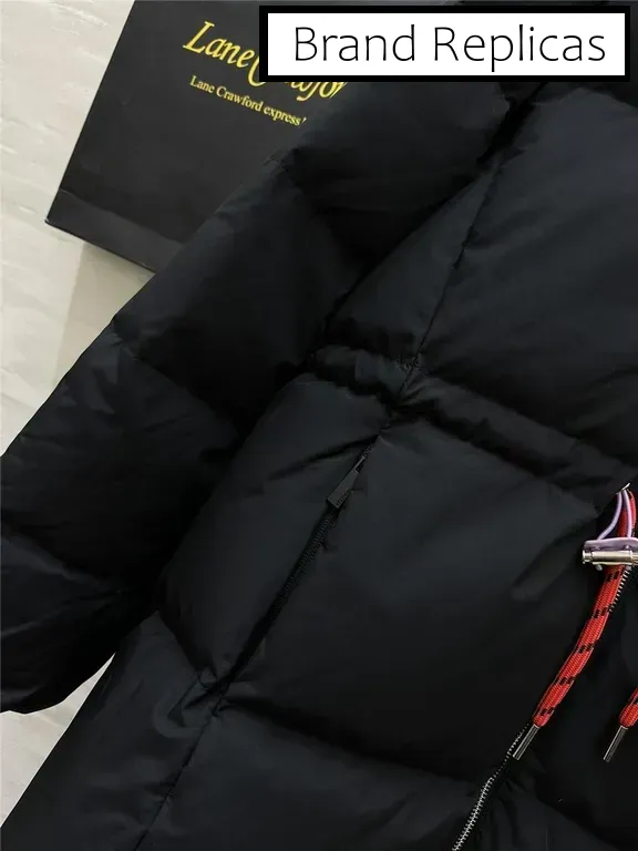 Moncler drawstring waist down jacket